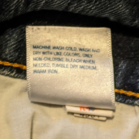 Old Navy Paint Distressed Denim Skirt, sz 12 Knee Length Paint Splattered - Picture 6 of 10